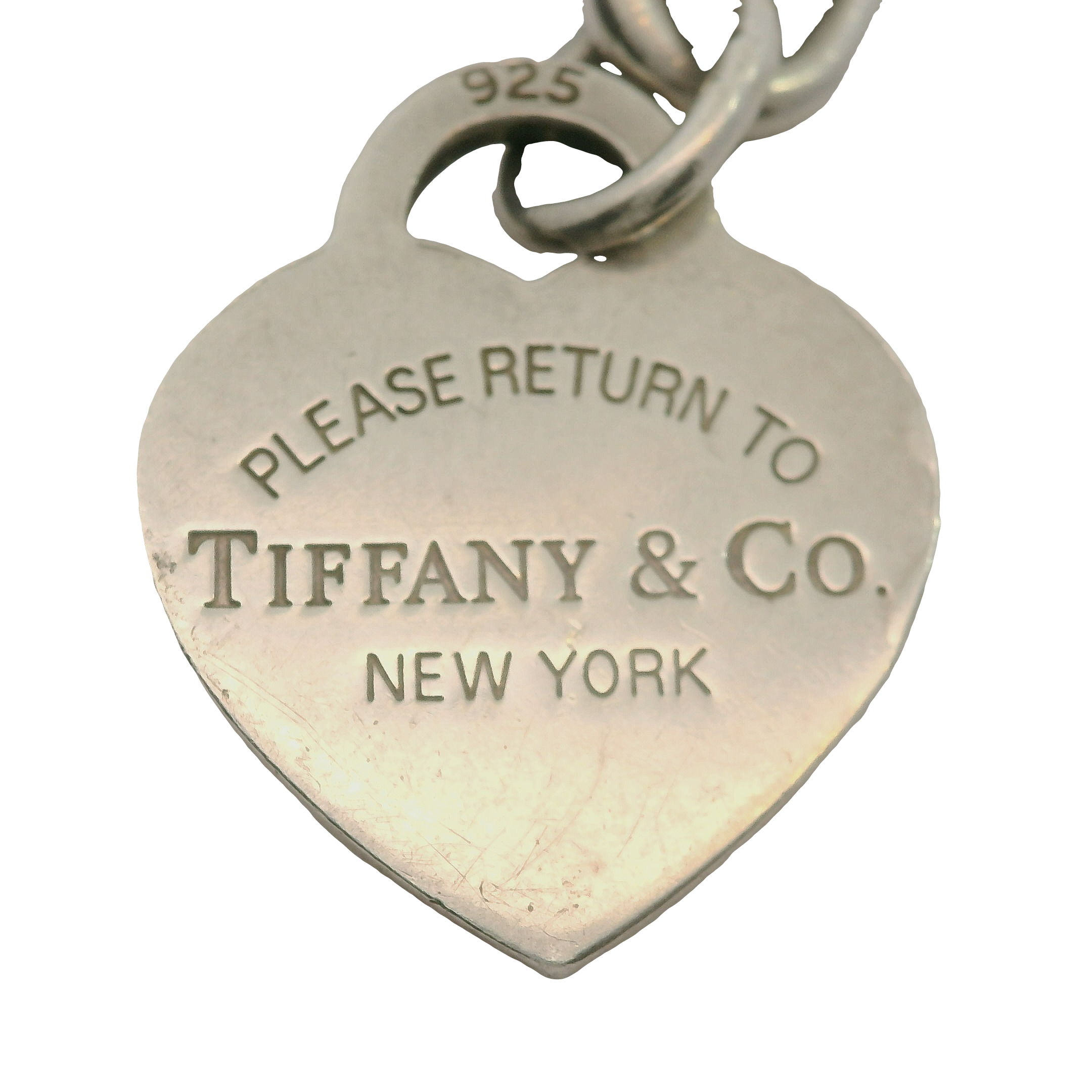 Sterling Silver Tiffany & Co. Return to Tiffany Heart Tag Br