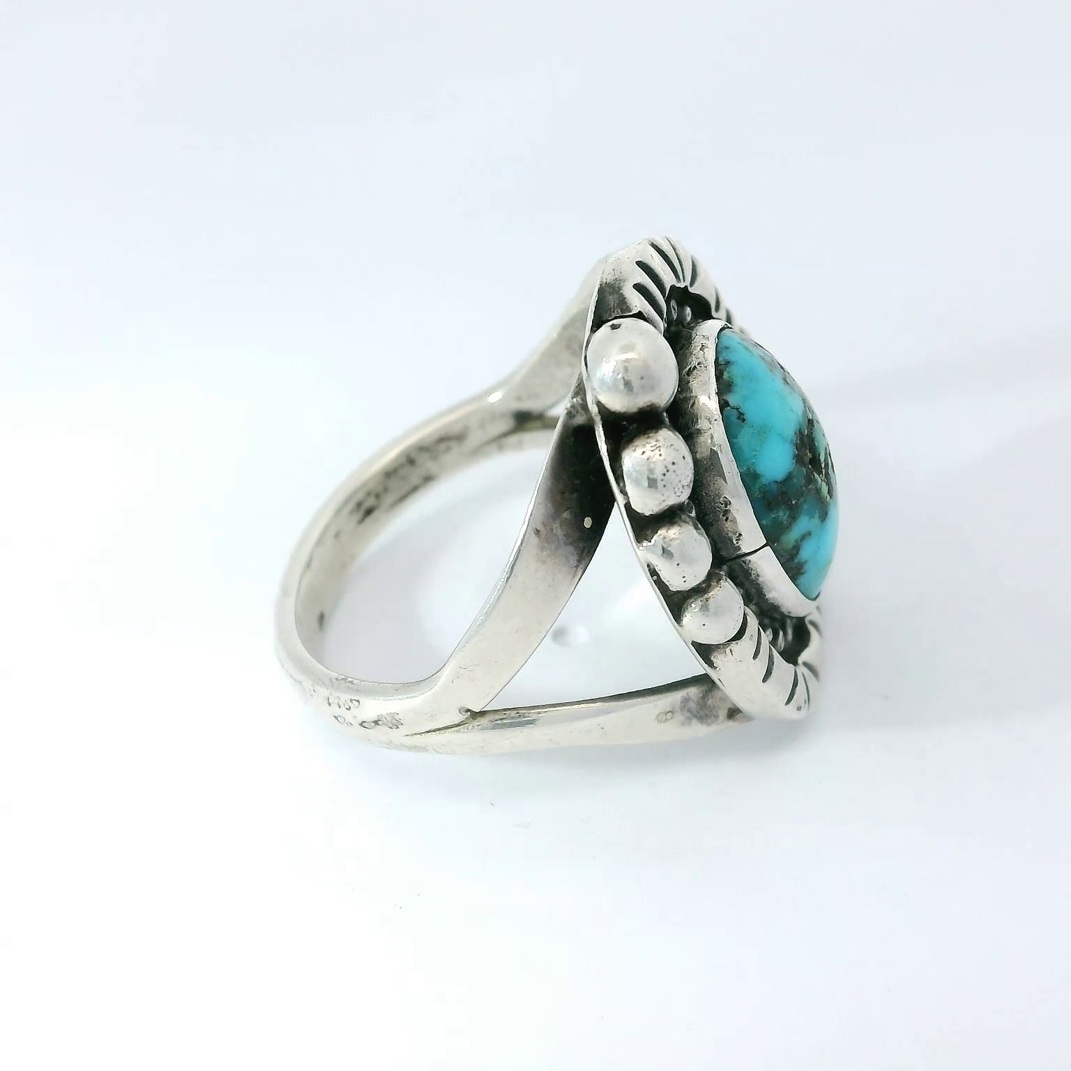 アクセサリー Native American Turquoise Sterling Ring Native American Turquoise Sterling Silver Ring 001-630-01088