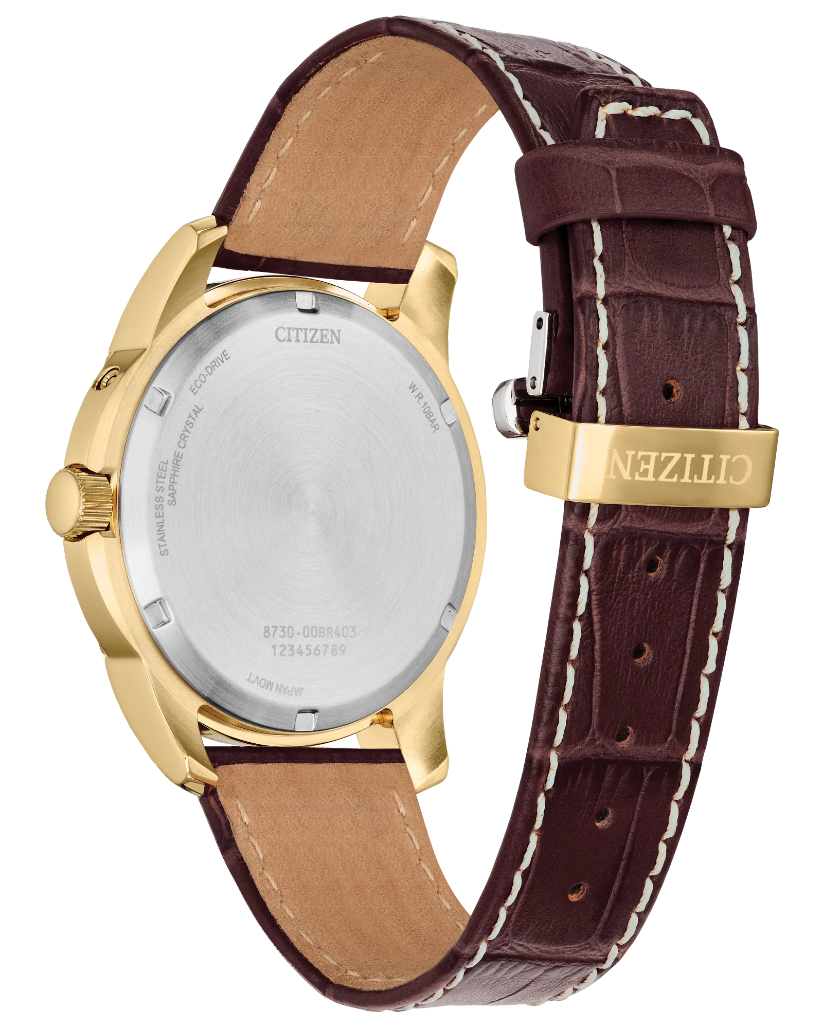 Citizen Calendrier Eco-Drive | Gold-Tone | Moonphase | Brown