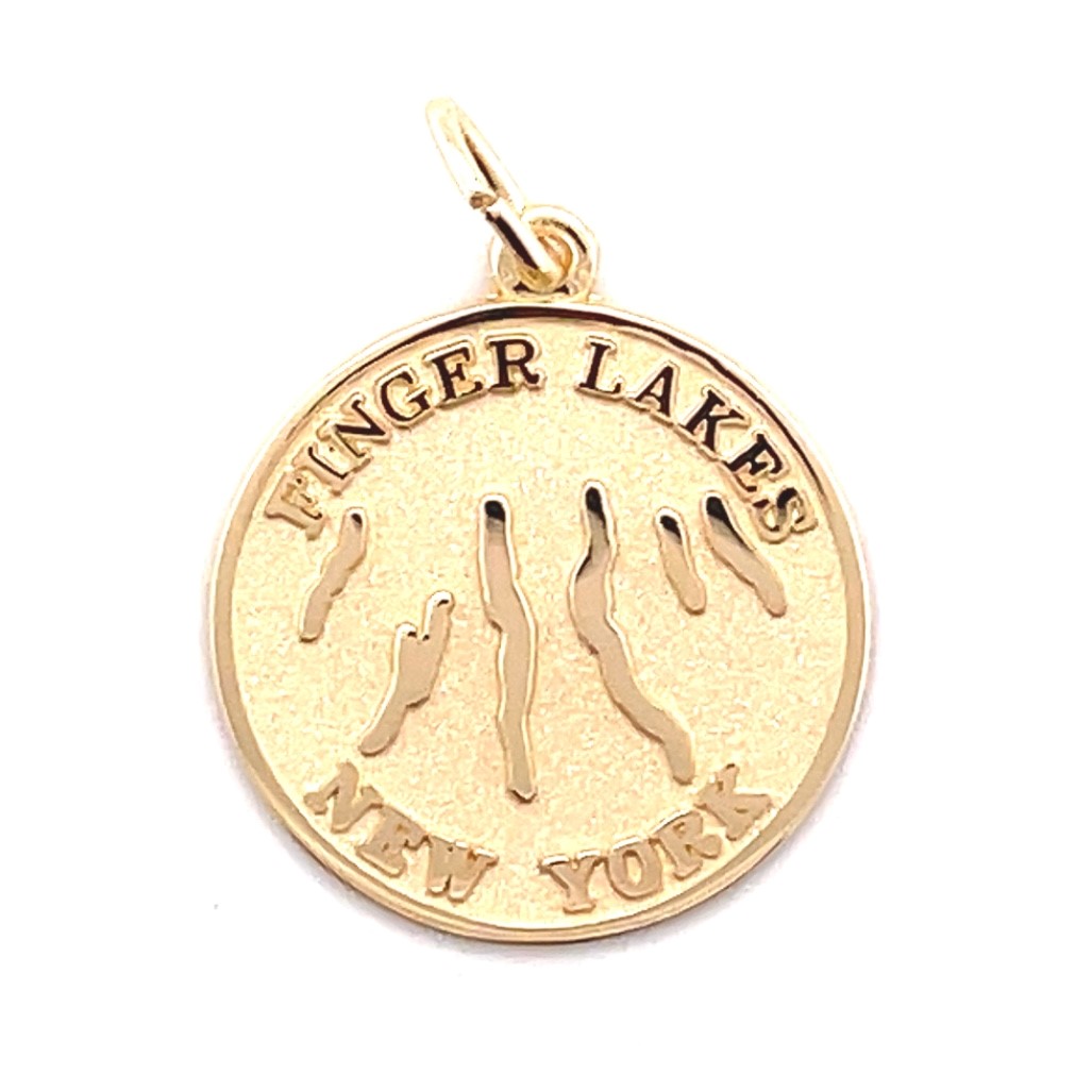 14K YG Finger Lakes Charm 00143600259 14KY Gold Jewelry