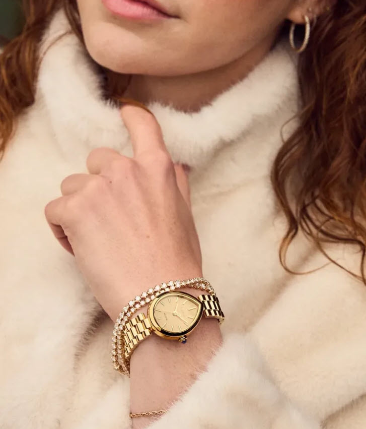 Citizen EM1202-50P Rainell Eco-Drive Gold-Tone Women's Watch