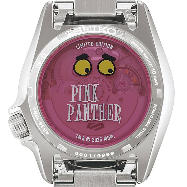 PRE-ORDER Seiko SRPM07 Limited Edition Pink Panther Watch display picture 2