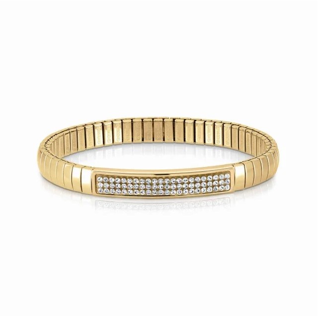 Glitter Stretch Bracelet with Cubic Zirconia 001-610-03926