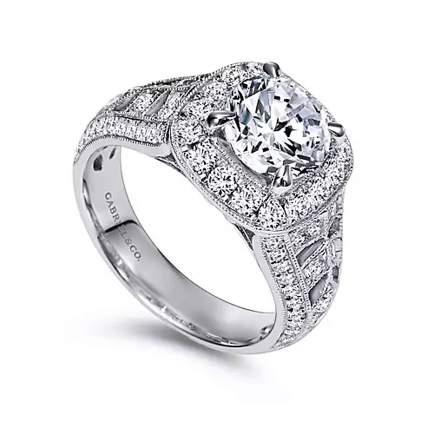 Customizable Halo Engagement Ring 001-999-00641 David Douglas