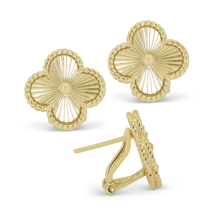 Yellow Gold Earring 004-425-2000563 | DeScenza Diamonds | Boston, MA