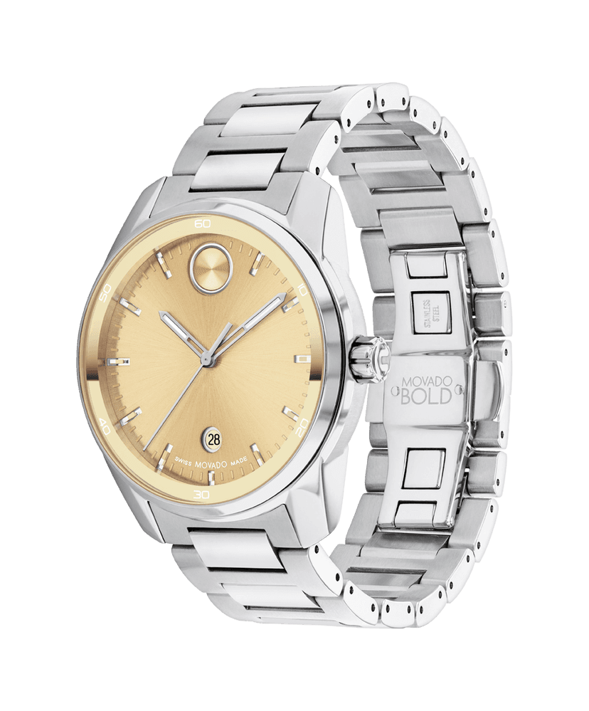 Movado Movado Mens BOLD Verso Watch 003-500-05665 ST Boston