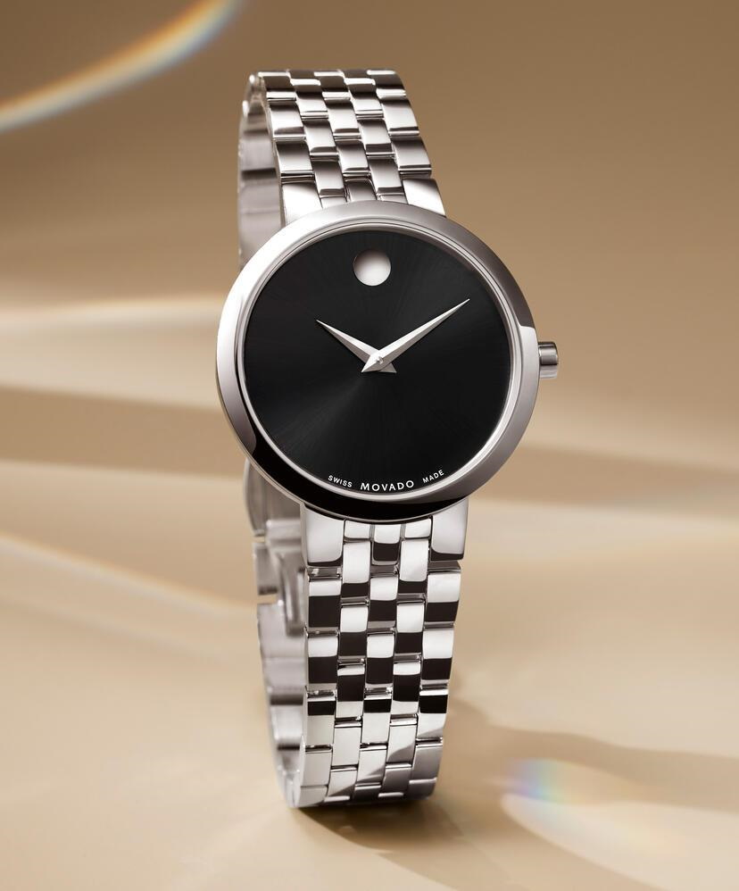 movado ladies dress watch Movado Movado Ladies Museum Classic Watch 004-500-4000025 | DeScenza Diamonds