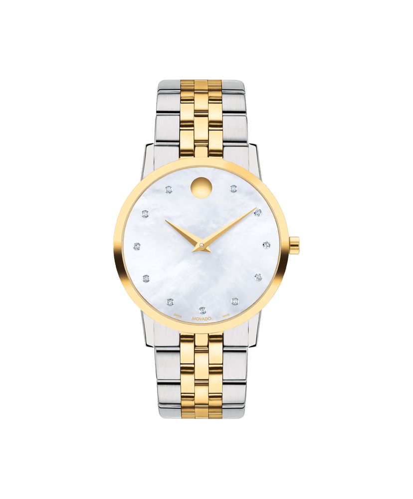 knee length dresses for ladies Movado Lumeti 74259811 Yellow Gold Ladies Watch main image 0