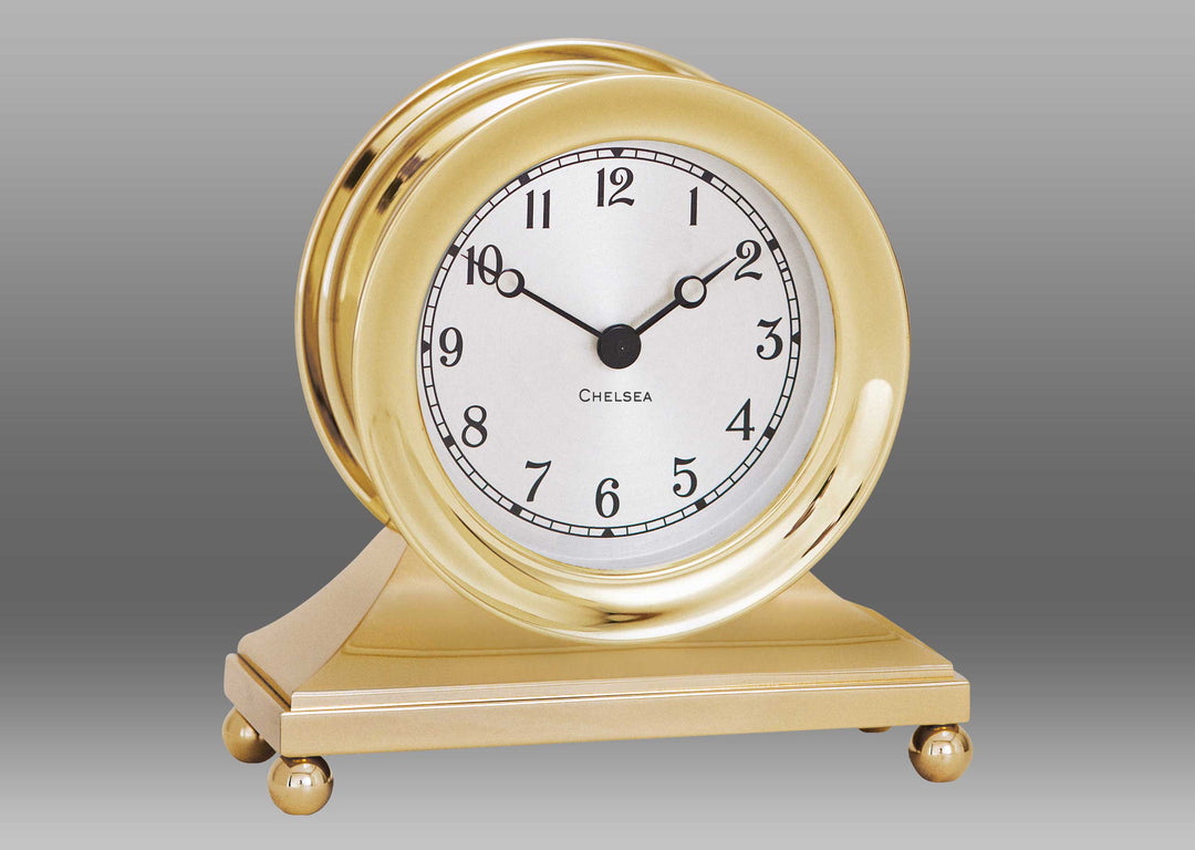 Chelsea Constitution Clock in Brass 004-590-03510 | DeScenza