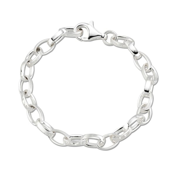 ★SENTIMENTS★ NO.617 [SILVER] BRACELET Pure S925 Sterling Silver Men 7mm Six Mantra Sutra Link
