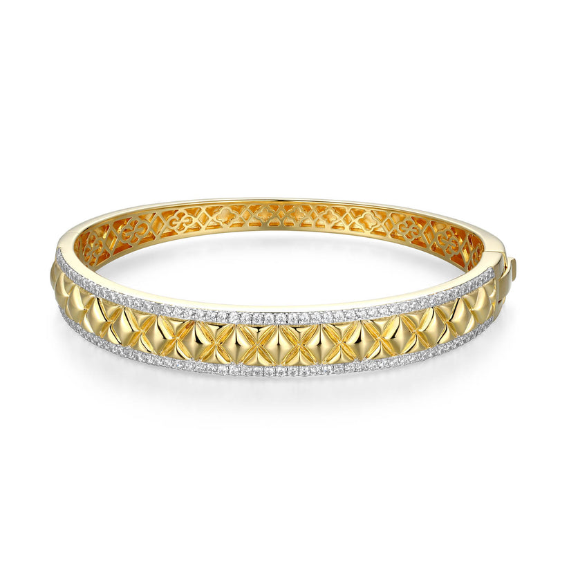 Charles Garnier Gold Plated Bangle 002-610-2000525 | DeScenza