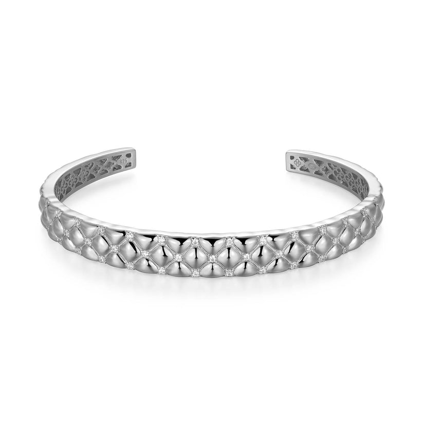 Charles Garnier Silver Cuff Bracelet 002-610-2000537 | DeScenza