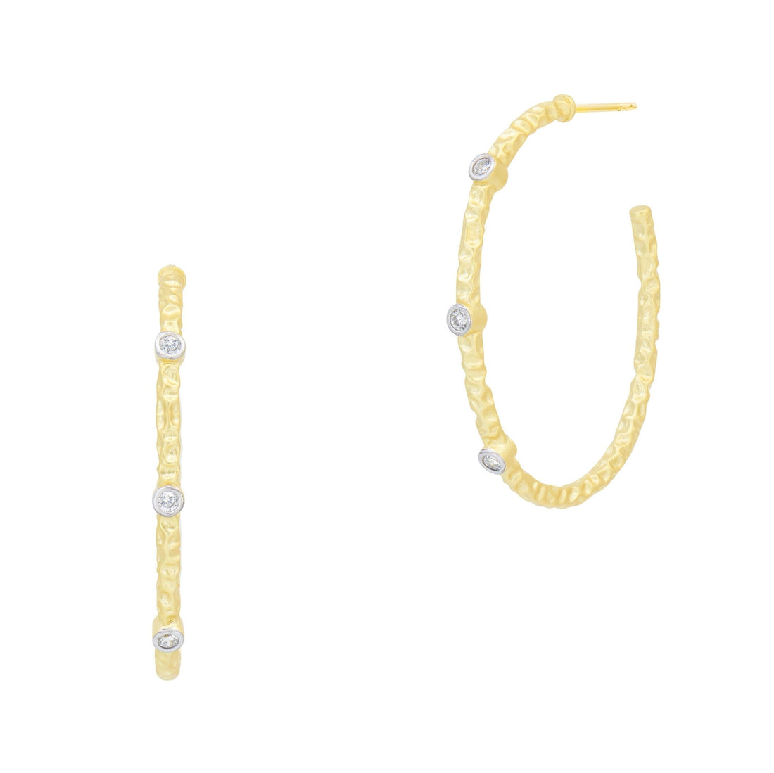 Freida Rothman Bloom Hoop Earrings