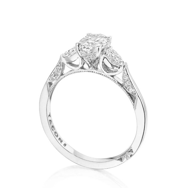 PATTERIE パタリーの指輪3点セット Tacori 18K Diamond Three Stone Engagement Ring 705-06457 | D