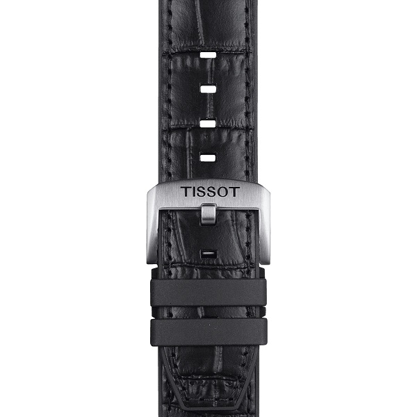 Tissot Official Black Leather and Rubber Parts Strap Lugs 22 D