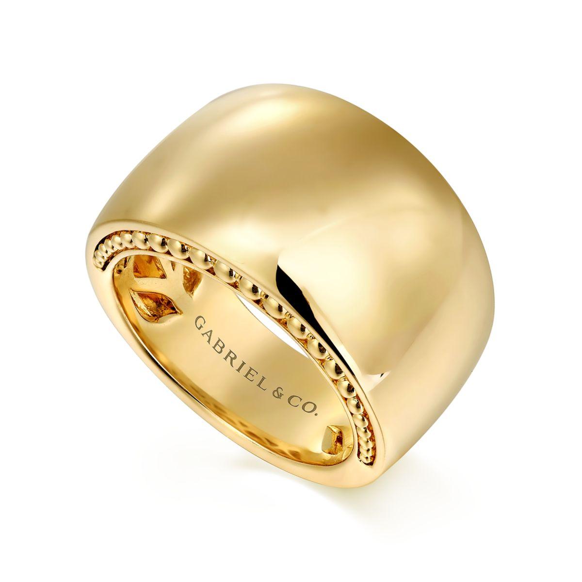 Gold Fashion Ring 001-410-00032 14KY - Diamonds by Johar