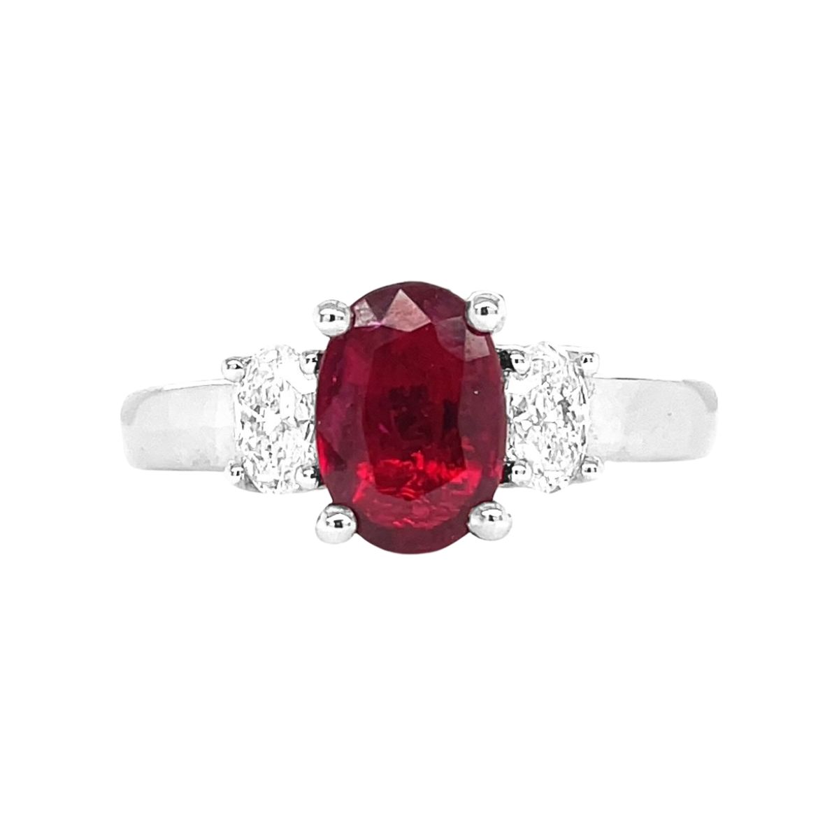Ruby　inomata リング① Buy Ring with Burmese Ruby 1.095 ct and diamonds Online