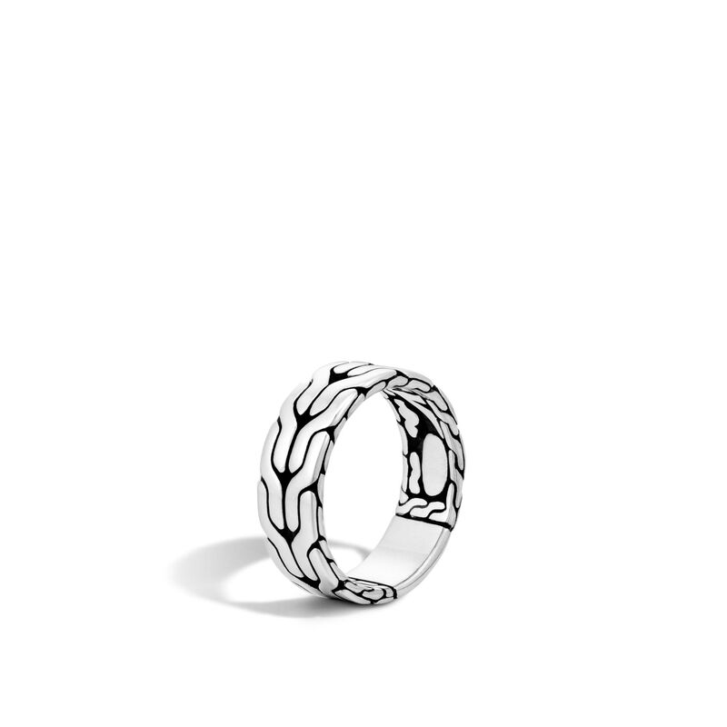 John Hardy John Hardy Silver Band Ring 001-620-01070 Diamonds