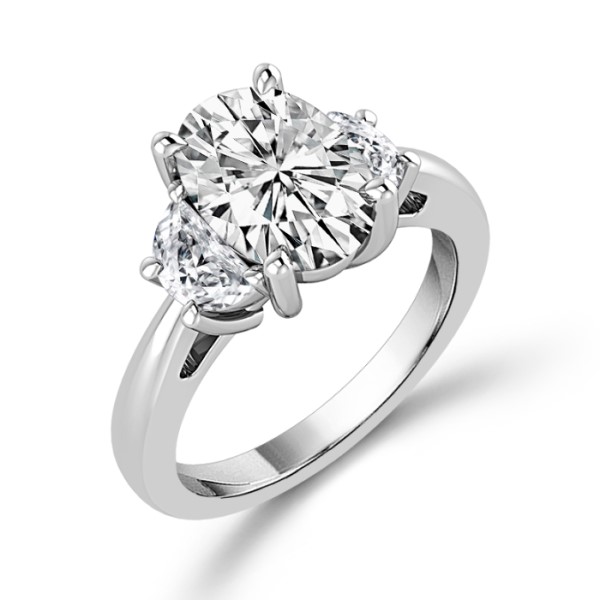 14k White Gold Lab Grown Diamond Engagement Ring Dickinson