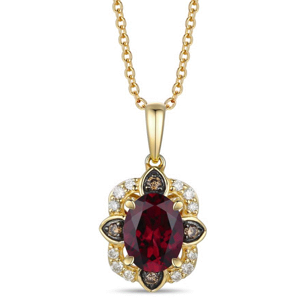 Rhodolite garnet pendant cheap
