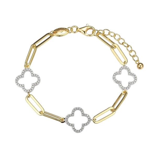 Cubic Zirconia Clover Bracelet 001-610-04707 | Dickinson