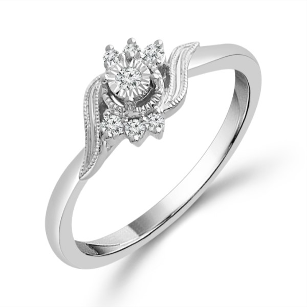 Sterling Silver Diamond Promise Ring 002-620-04029 Dunkirk
