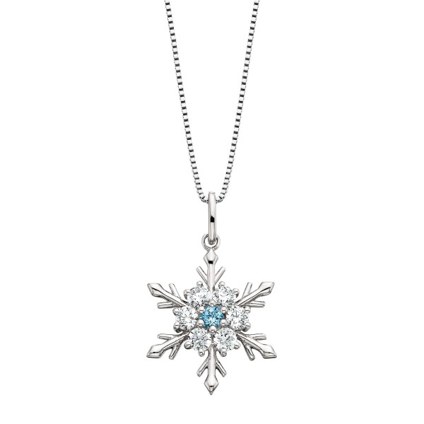 Sterling Silver Snowflake Pendant 001-640-16988 Dickinson