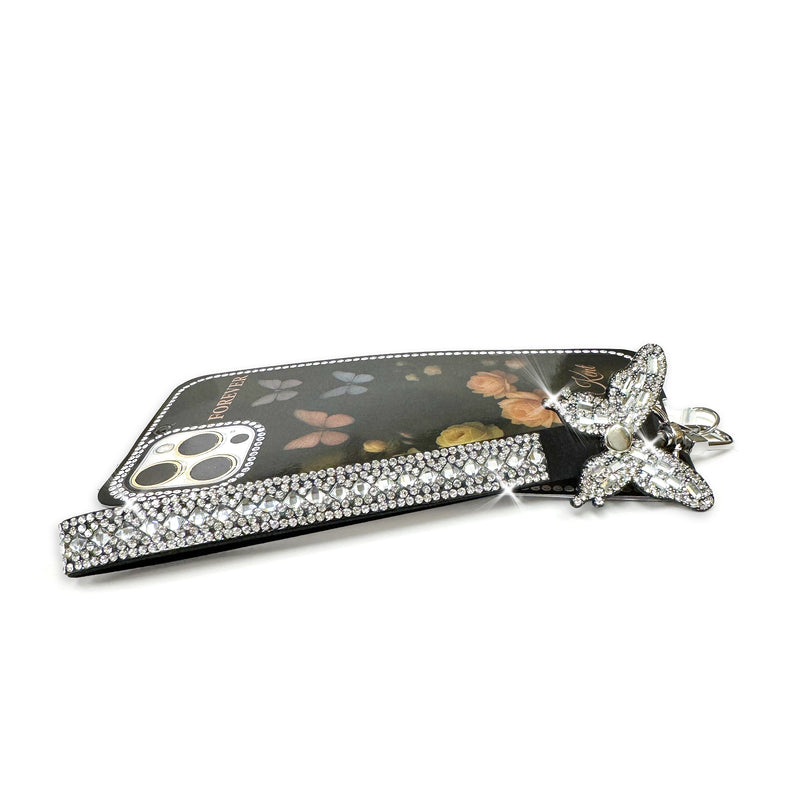 Silver Crystals Phone Wrist Lanyard 002-708-18150 Dunkirk