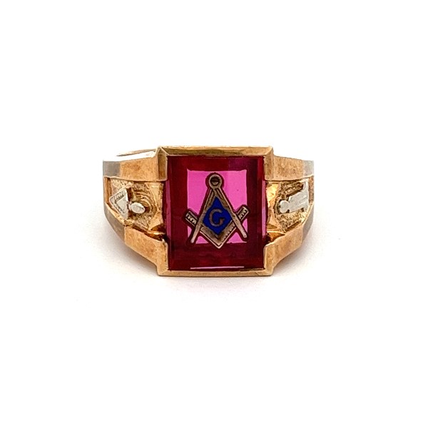 10k Yellow Gold Masonic Ring