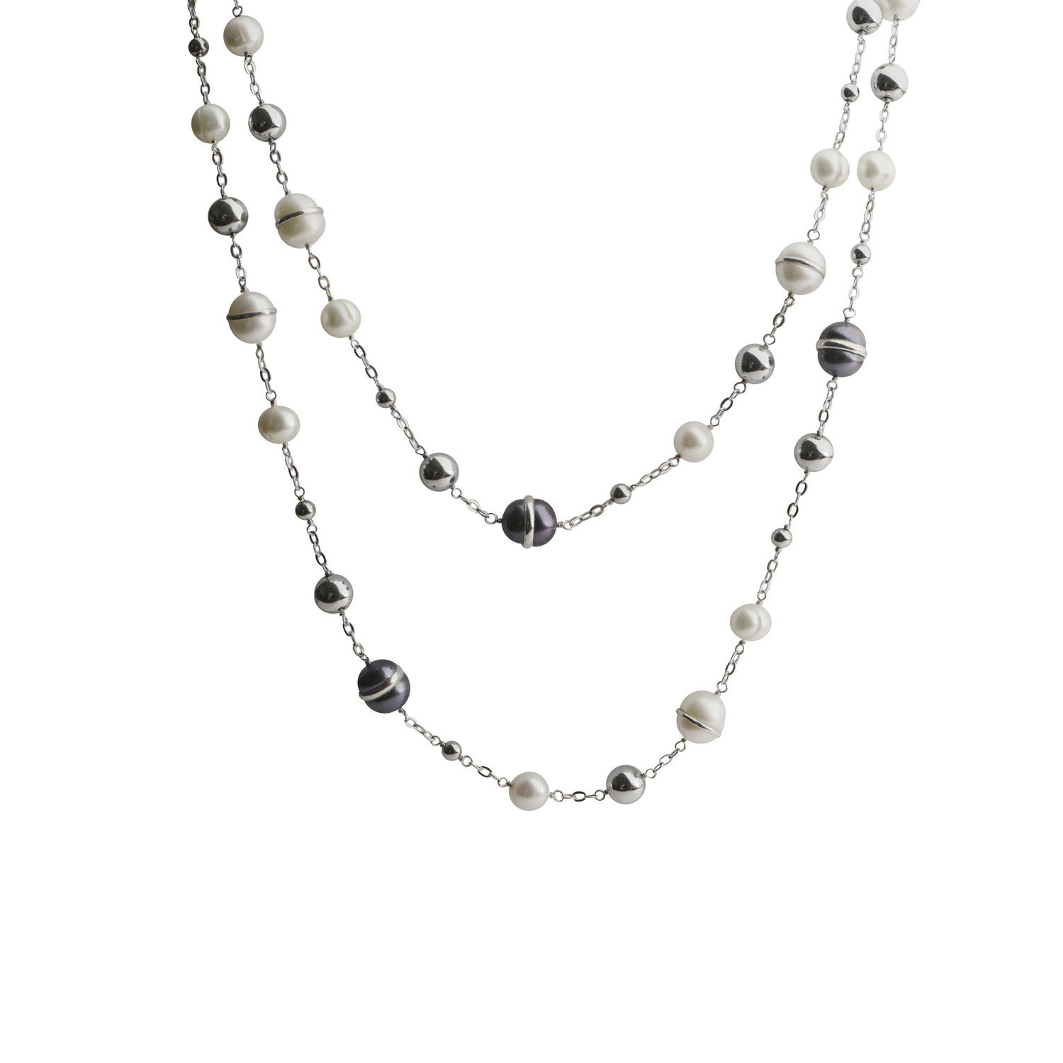 pearl necklace sterling silver