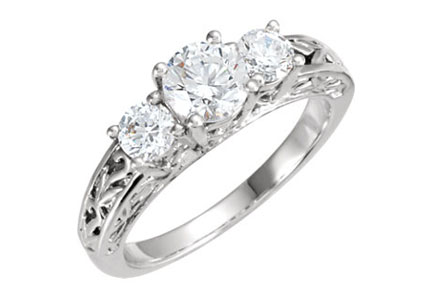 Stuller Engagement Ring Mounting 001-100-00617 Douglas Diamonds