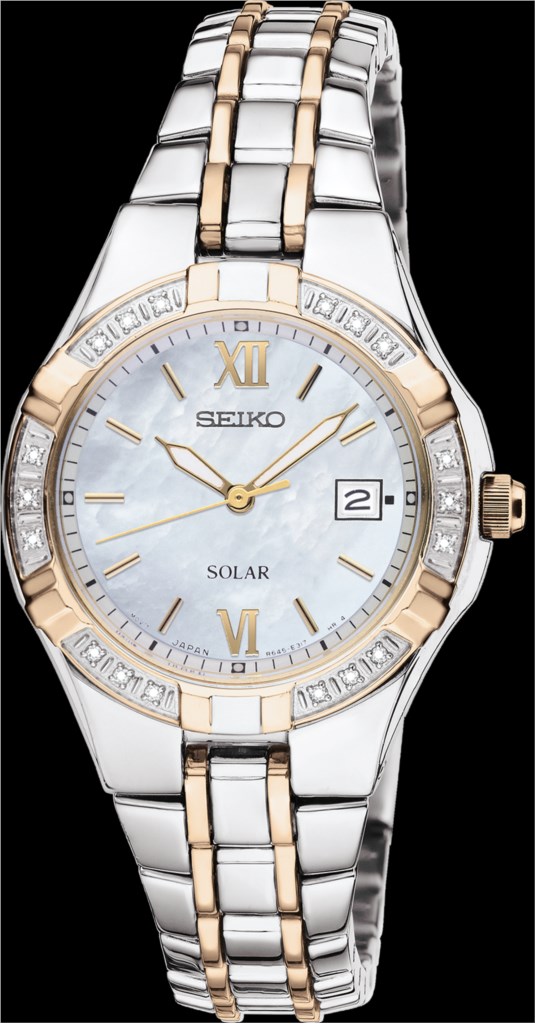 Seiko Ladies Seiko Solar Diamonds Collection Two Tone Watch  display picture 2