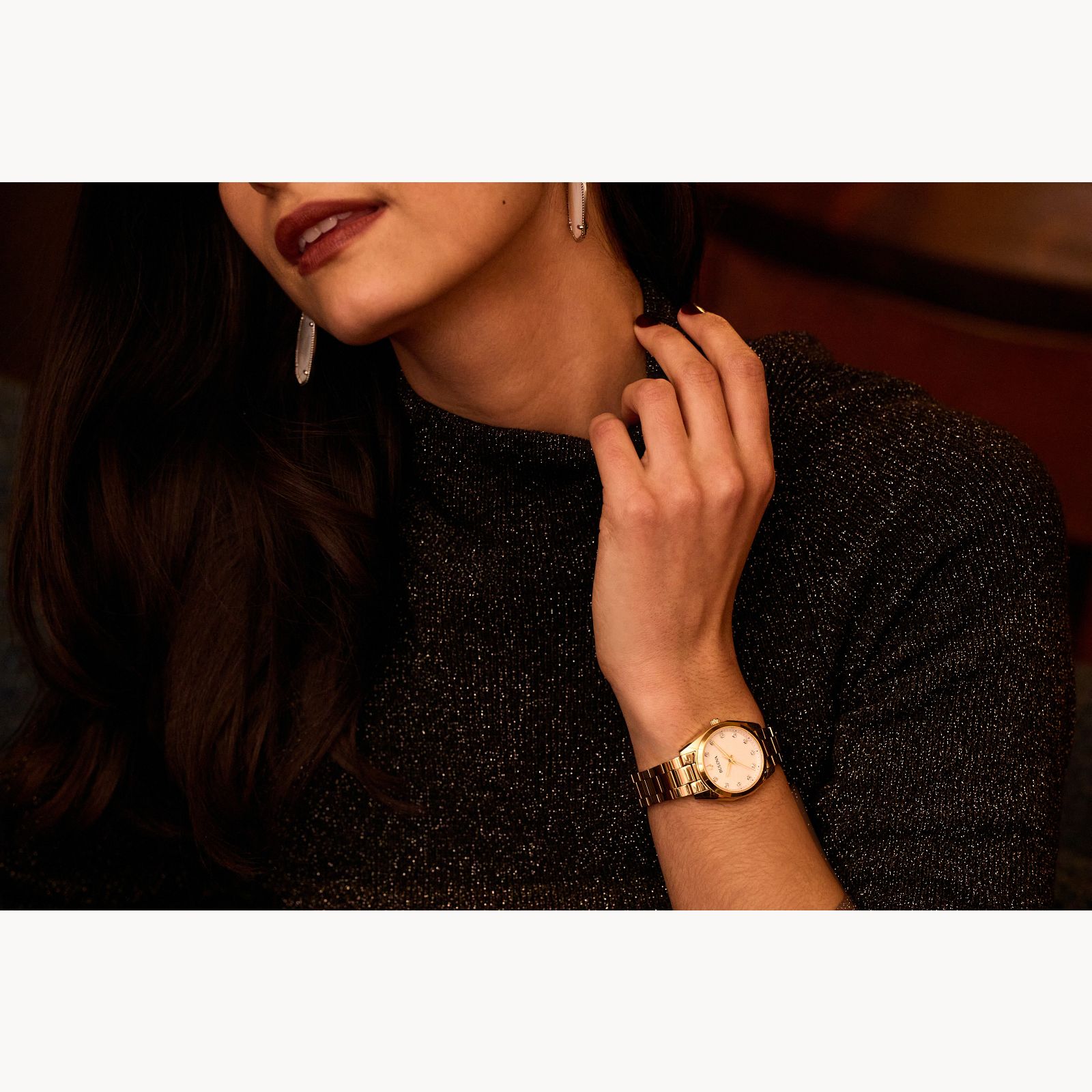 Bulova Ladies Gold Tone Bulova Watch 001-210-01526 | Elgin's Fine