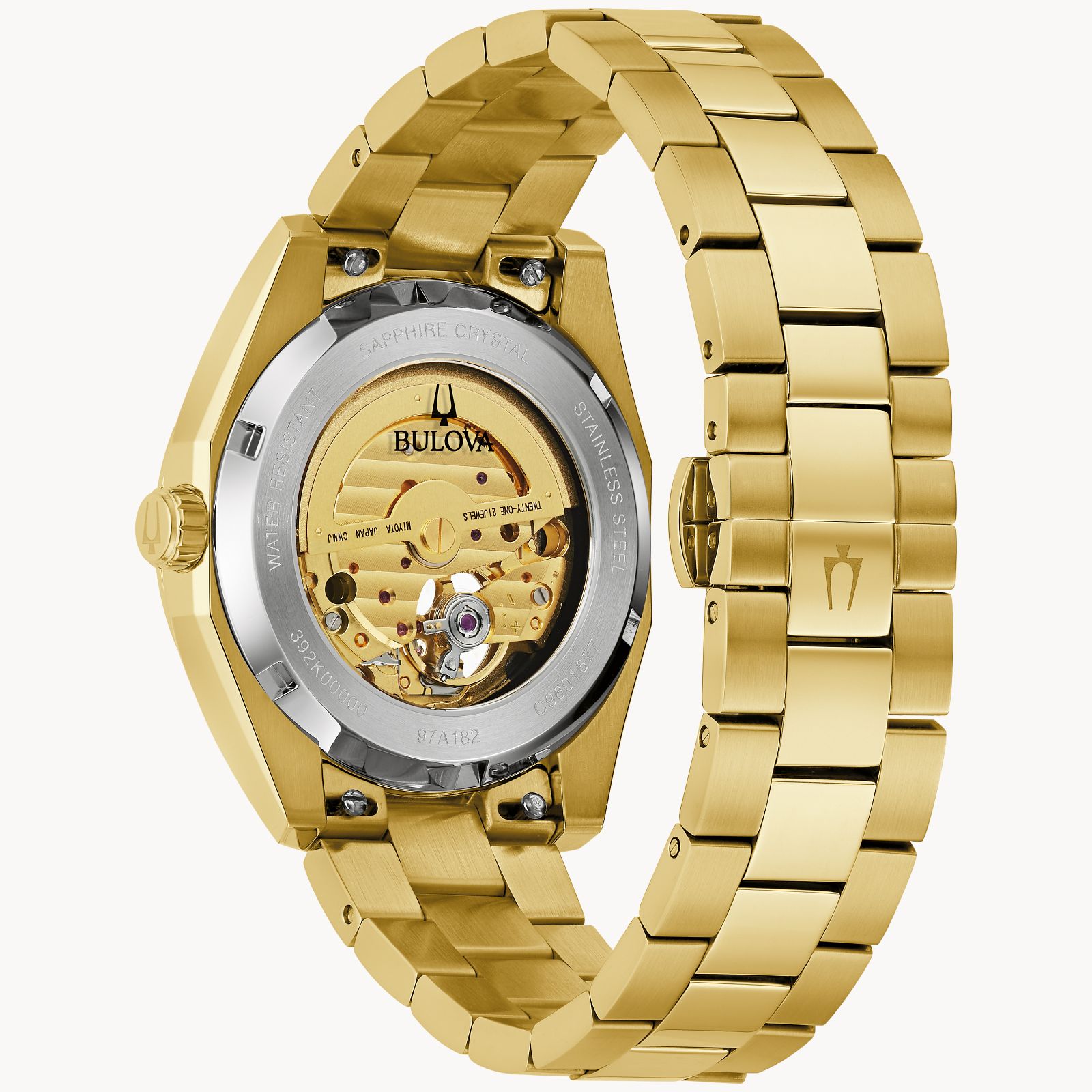 Bulova Gents Gold Tone Bulova Watch 001-250-01956 | Elgin's Fine