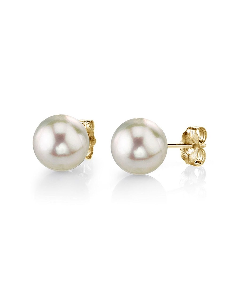 14K Yellow Gold 5.5 x 6 mm Pearl Stud Earrings 001-315-00859