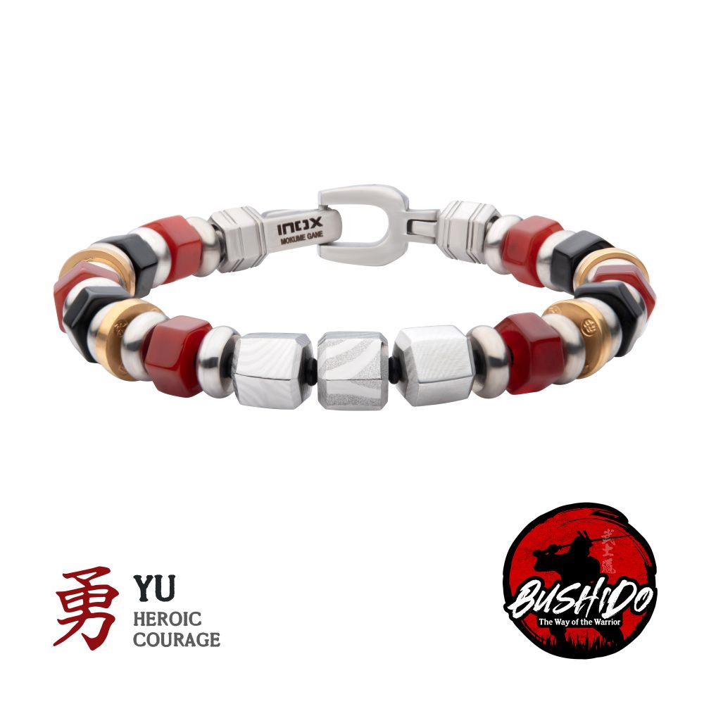 【美品】virtues AssH monica INOX Men's Bushido Virtue Bracelet 001-420-03179 Baton Rouge