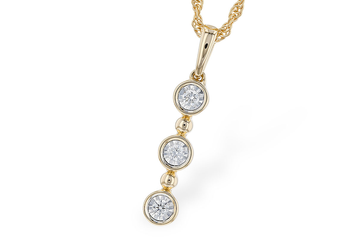 Yellow 14 Karat Stone Bezel Set Pendant