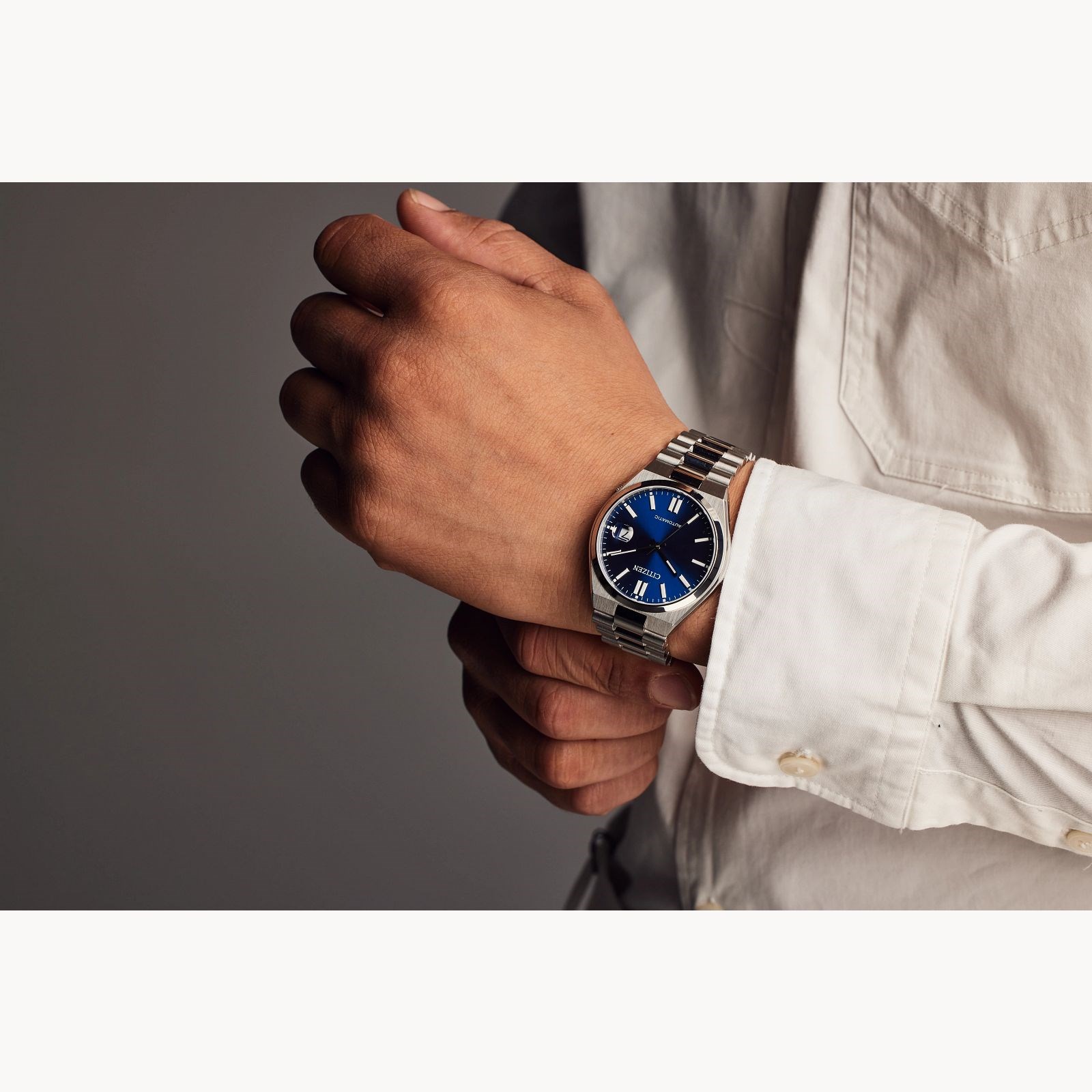 【美品　中古】CITIZEN TSUYOSA CITIZEN TSUYOSA Collection Automatic Men's Watch Blue Dial