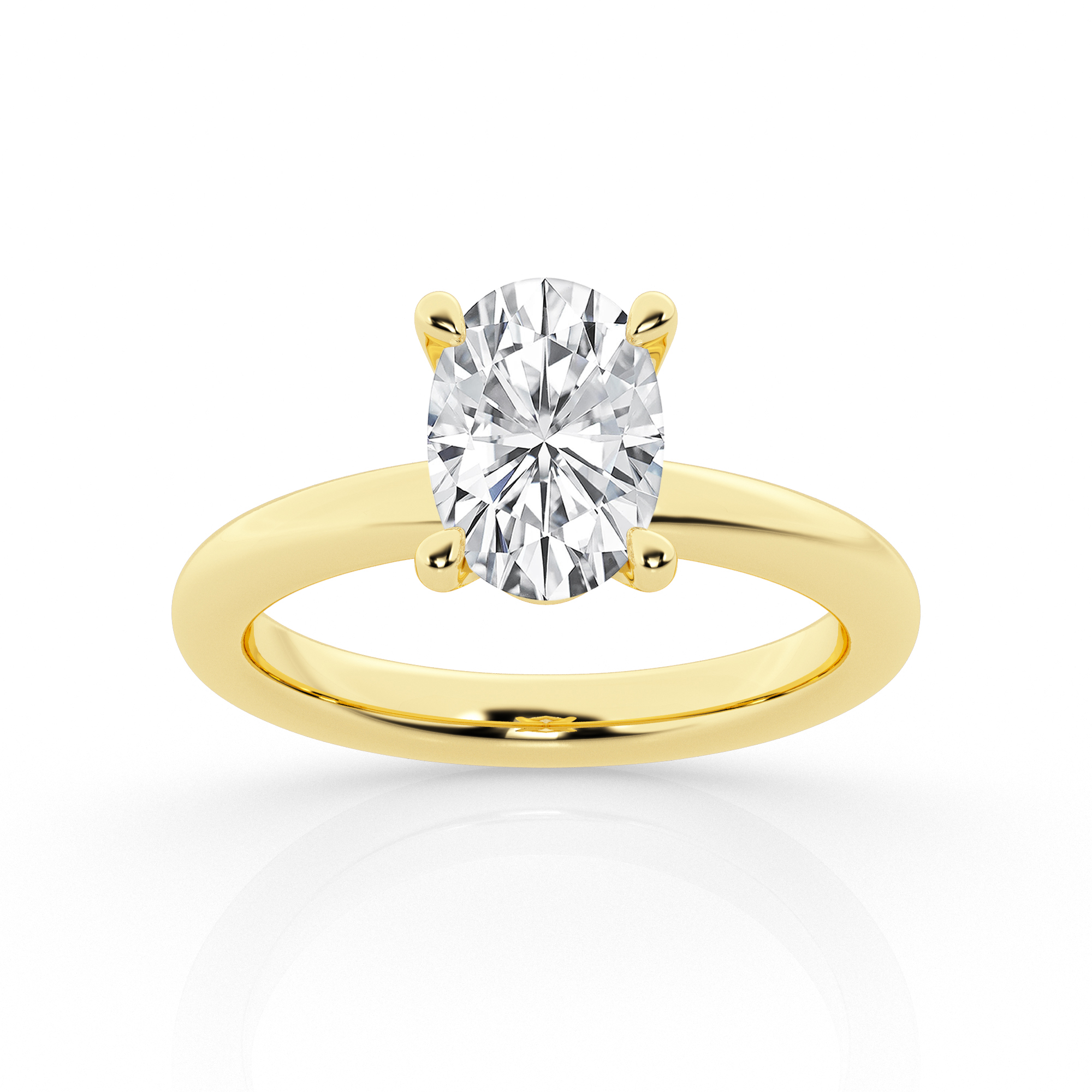 14 KaratYellow Gold Engagement Ring 001-100-00486 Forever Young