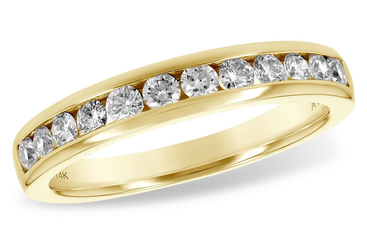 14 Karat Yellow Gold Channel Set Diamond Anniversary Band