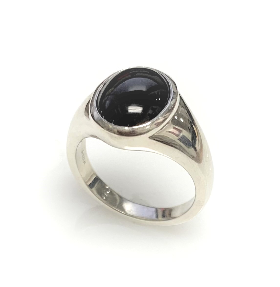 Gemstone Costume Silver Rings Sterling Silver Black Onyx Gemstone