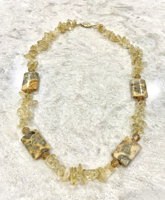 Handmade Swarovski Crystal Bead Necklace 001-705-00220 Forever