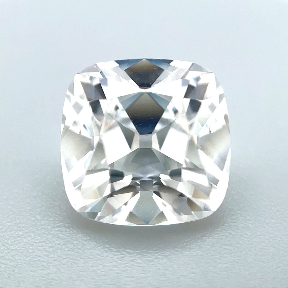 3.09 Ct Old Mine Antique Square Cushion Lab Grown Diamond D