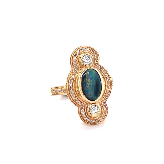 Just Jules Colored Stone Ring 00120001692 14KY Scottsdale French