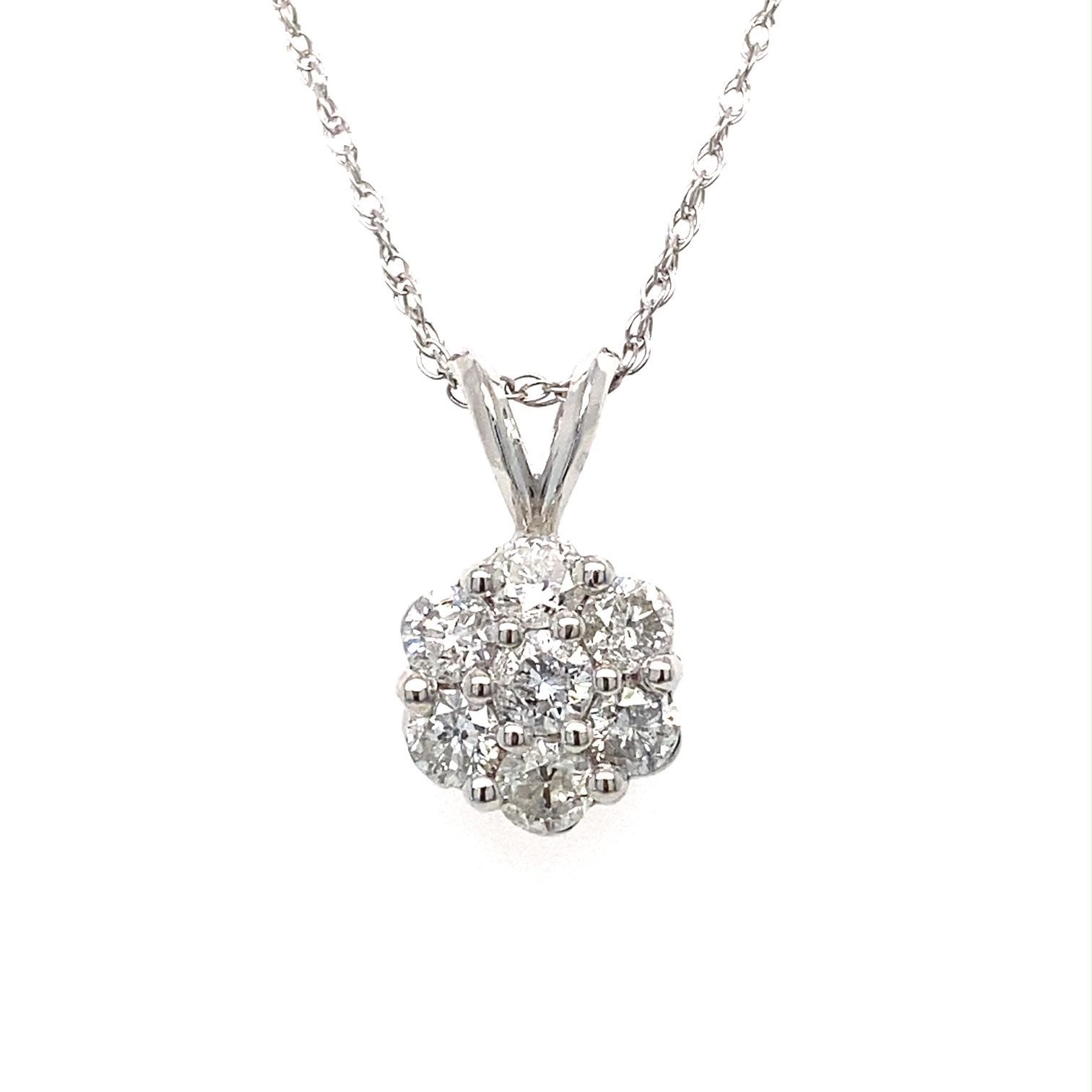 Pendant 00116000685 14KW Diamond Necklaces Gaines Jewelry Flint, MI