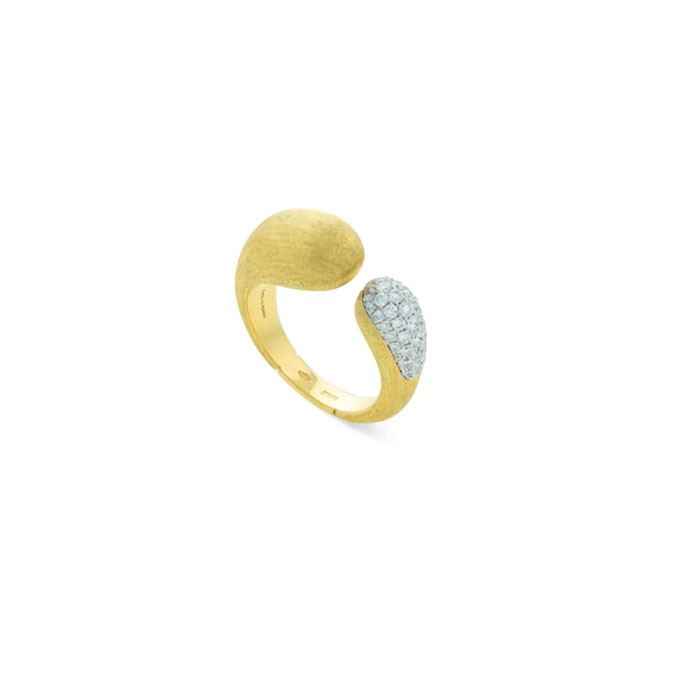 Marco Bicego® 18K Yellow Gold and Diamond Kissing Ring