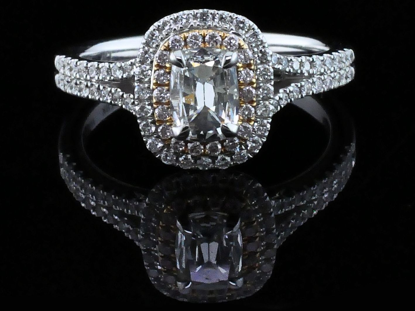 Daussi Engagement Rings Henri Daussi Elongated Cushion Cut Henry