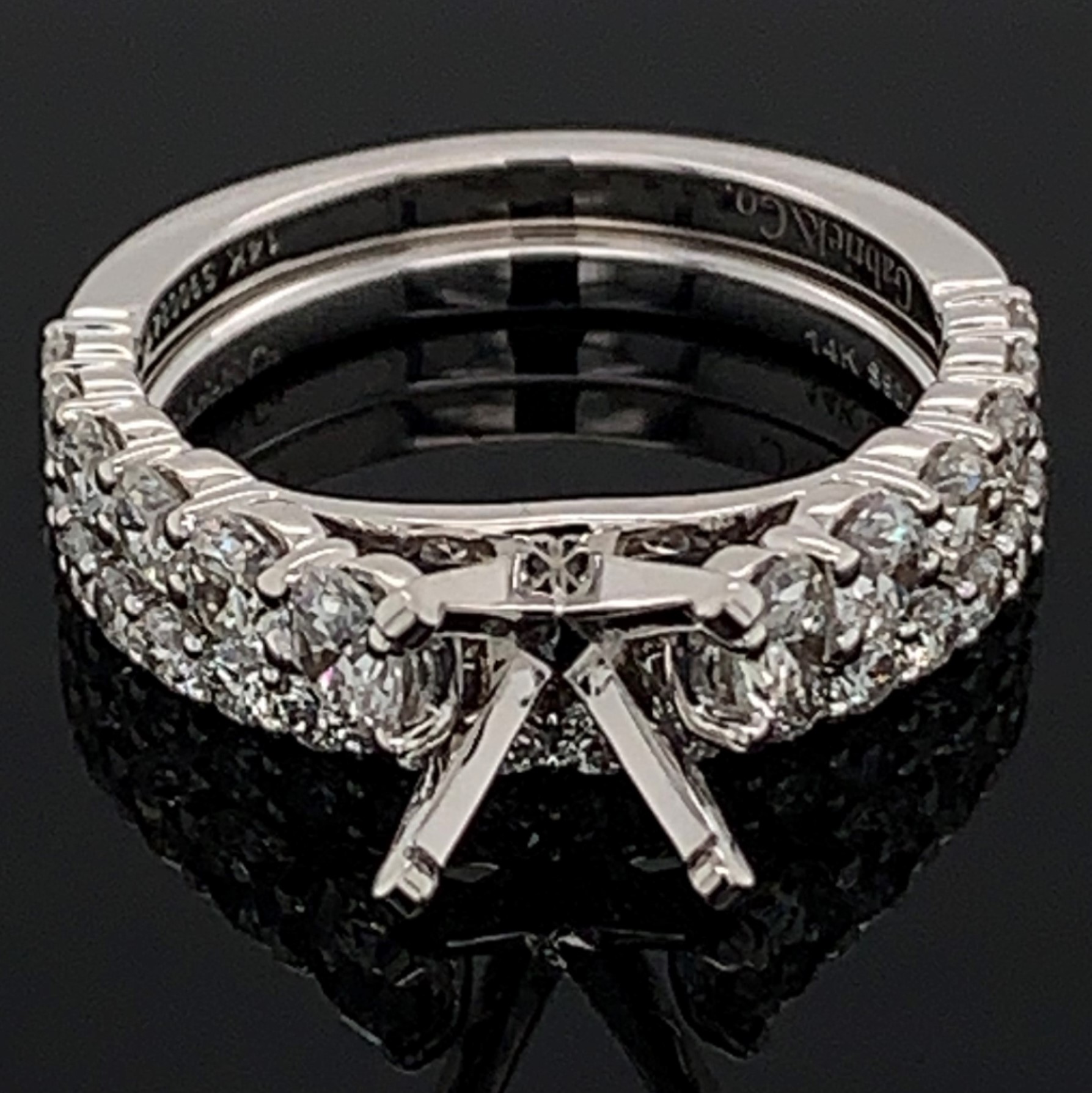 Gabriel Diamond Semi Mount Engagement Ring