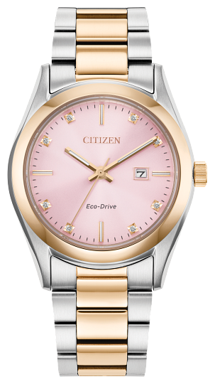 Citizen Ladies Sport Luxury Rose and White Tone Pink Dial Eco