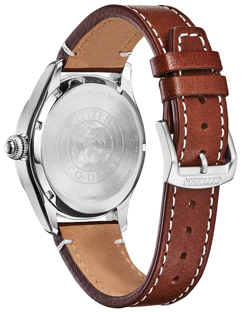 NWT Citizen Chandler Eco-Drive Dark Blue Dial Brown Leather Men\'s Watch Citizen Chandler Eco-Drive Dark Blue Dial Brown Leather  main image 4